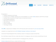 Tablet Screenshot of driftwoodinteractive.com